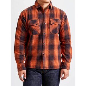 3Sixteen Heavyweight Crosscut Flannel Rust Twill Medium